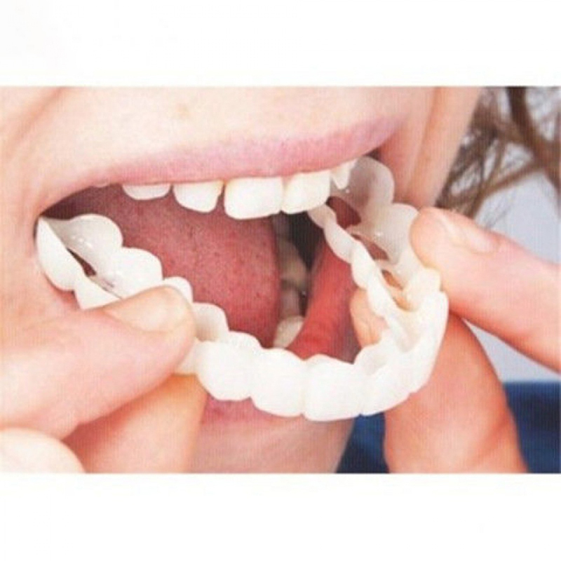 Teeth Whitening With Braces - Ajuste perfeito capa de dentes falsos