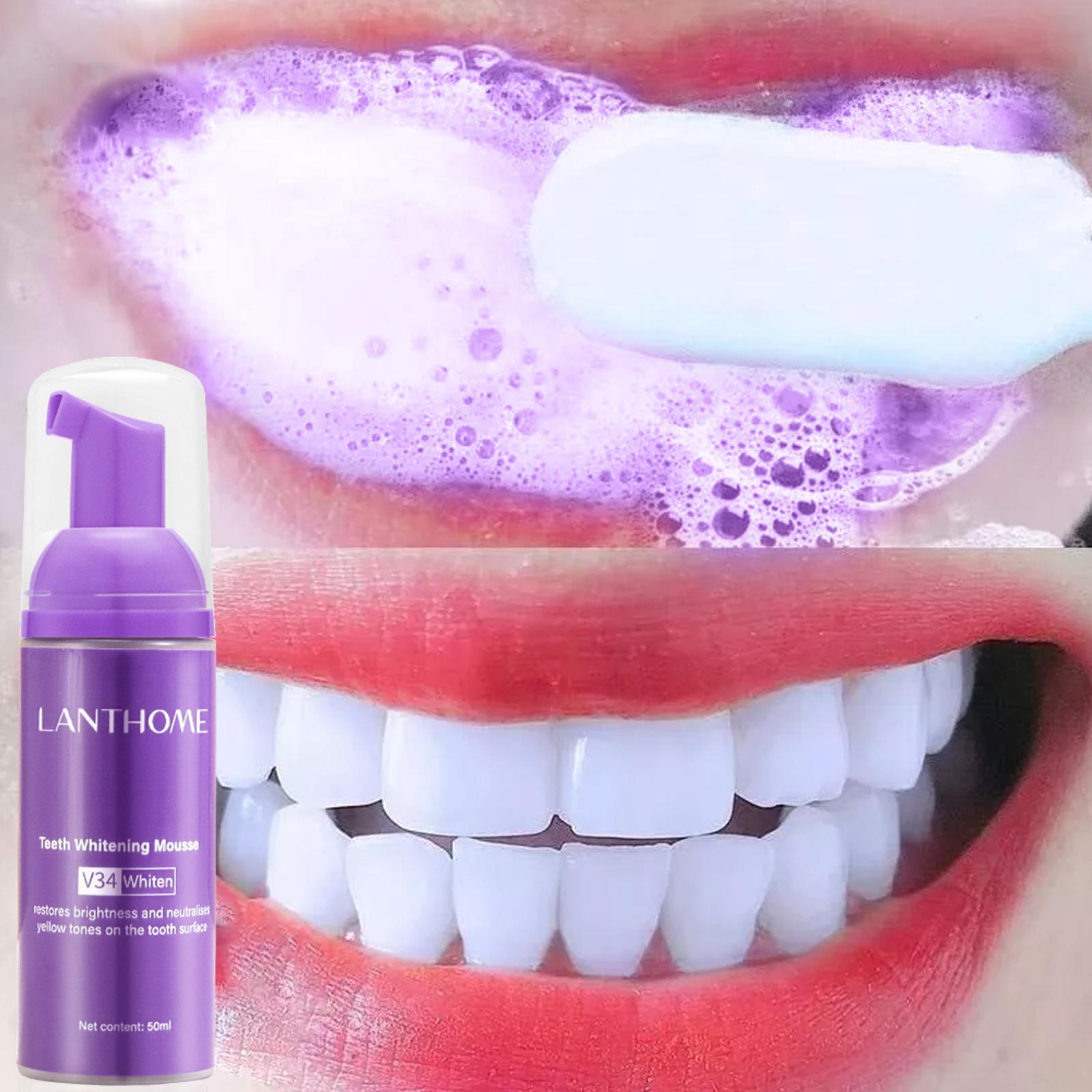 Teeth Whitening Best - V34 mousse limpeza dos dentes pasta