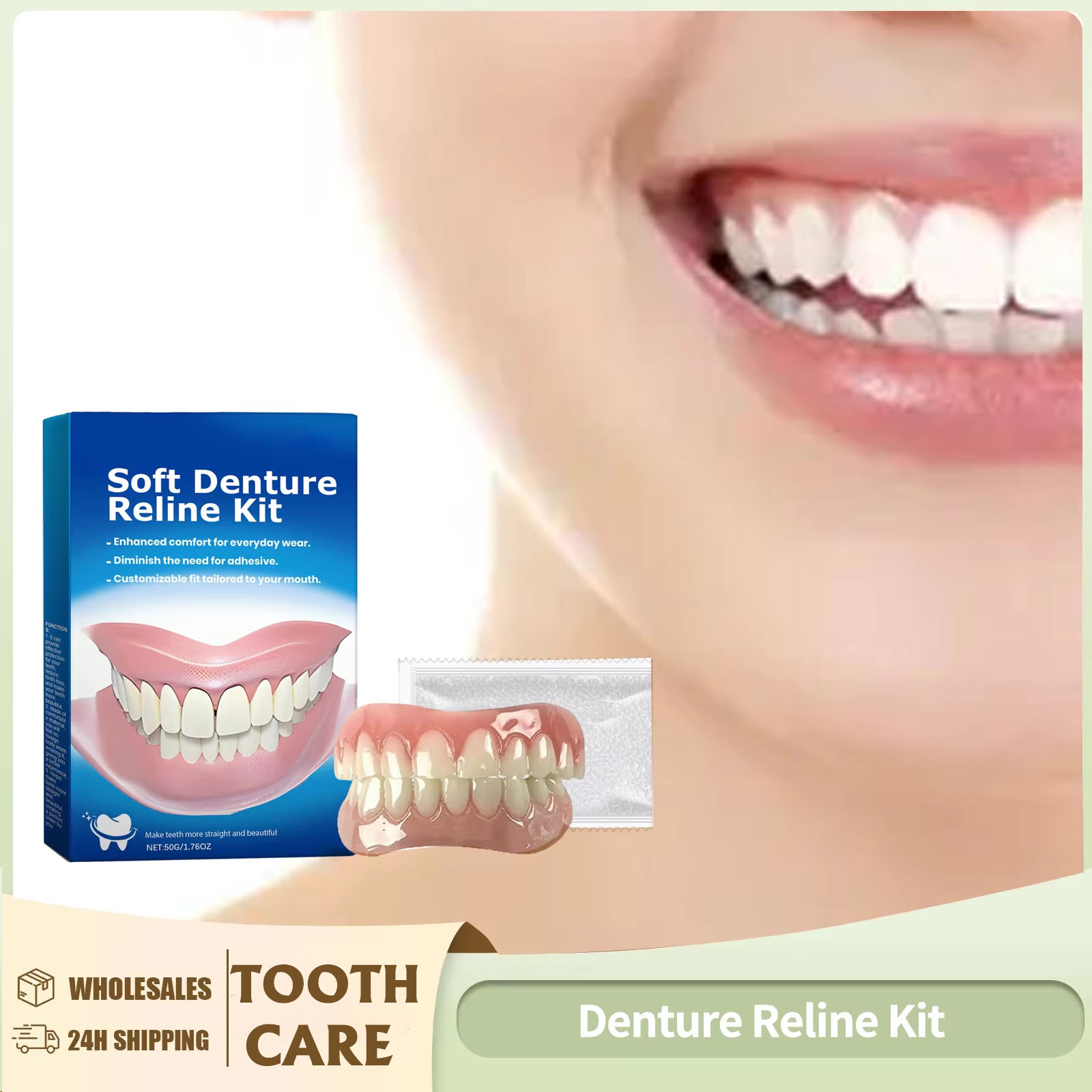 Teeth Whitening With Braces - Kit de rebanho de dentadura, forros