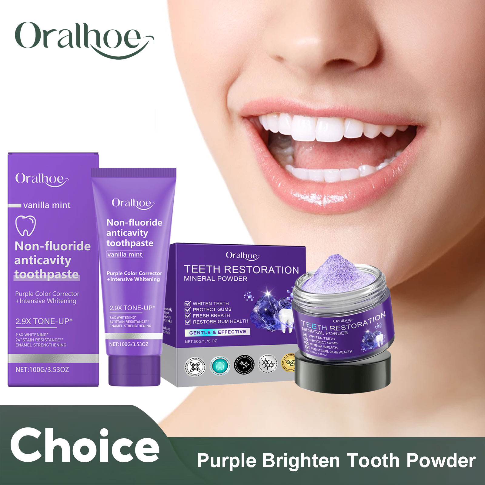 Teeth Whitening Best - Teeth Restoration Mineral Powder Teeth Whitening
