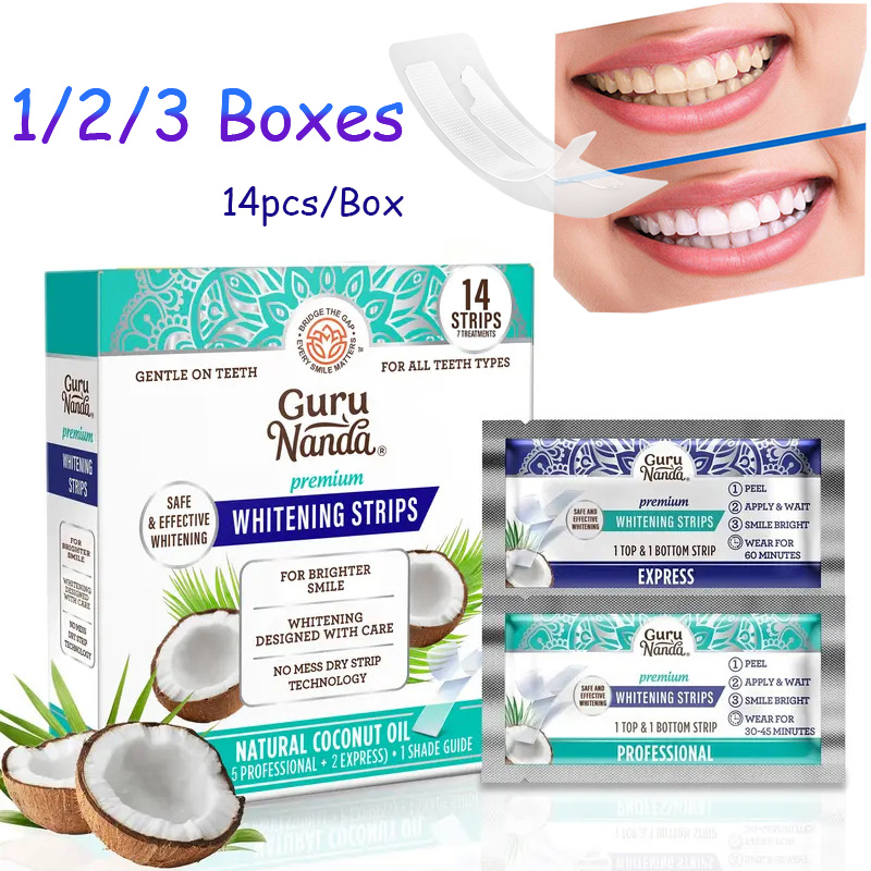 14pcs/caixa Fitas Clareadoras  - Teeth Whitening Serum avaliação e preço