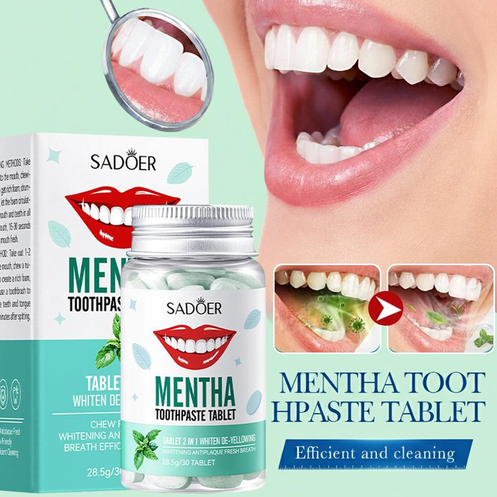 30 Pastilhas Sólidas de Pasta  - Teeth Whitening Best avaliação e preço