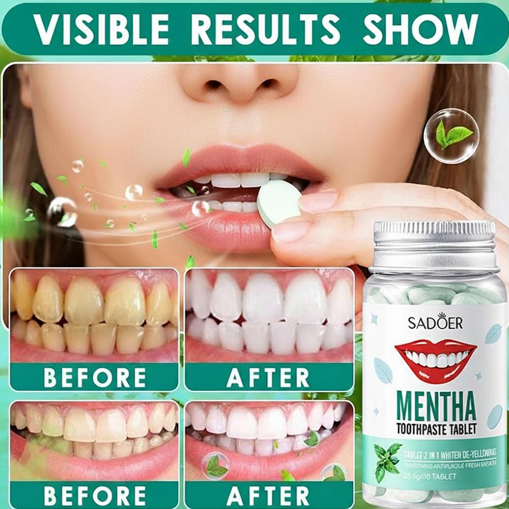 30 Pastilhas Sólidas de Pasta  - Teeth Whitening Best avaliação e preço