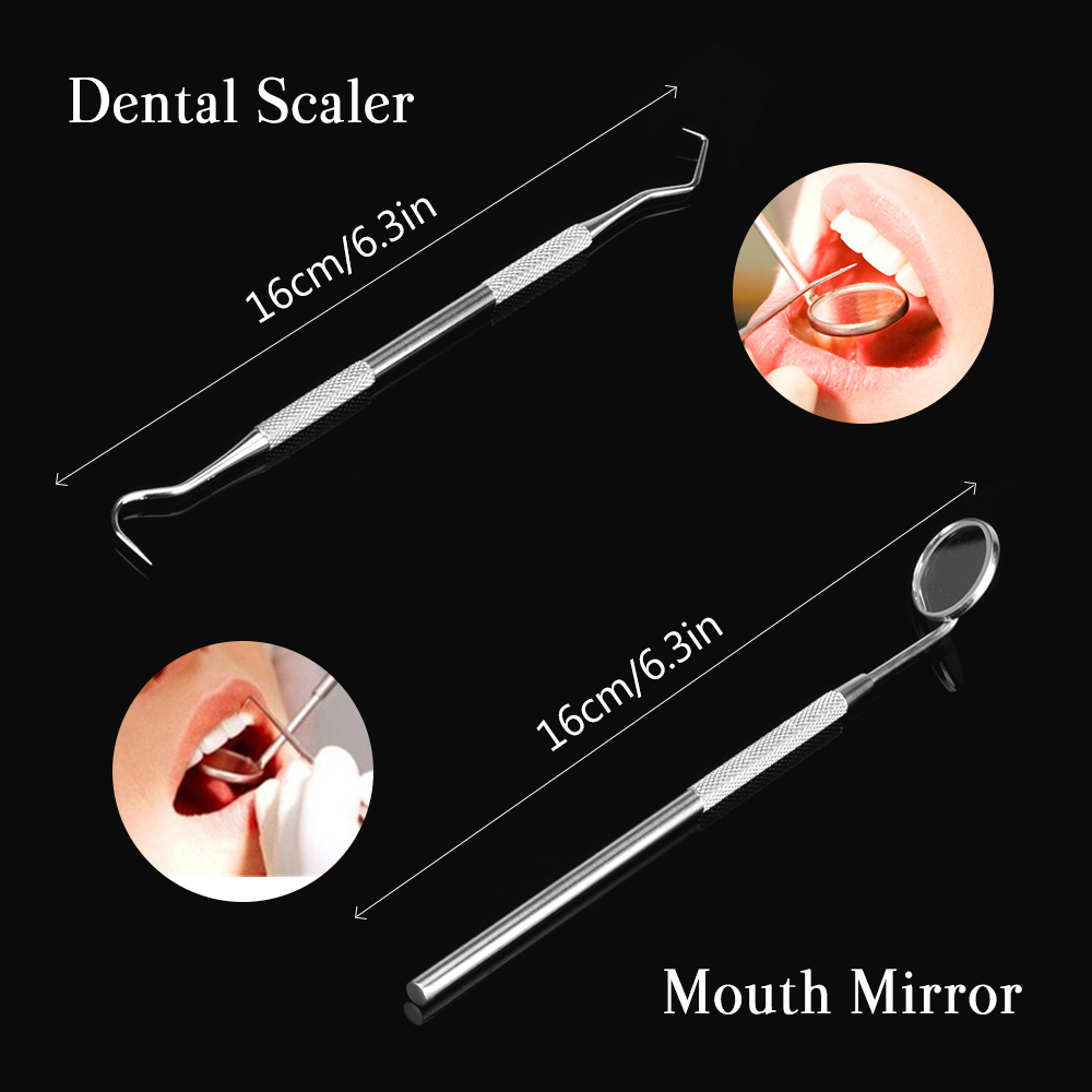 4 pçs conjunto raspador de tár - Teeth Whitening Mouthwash avaliação e preço