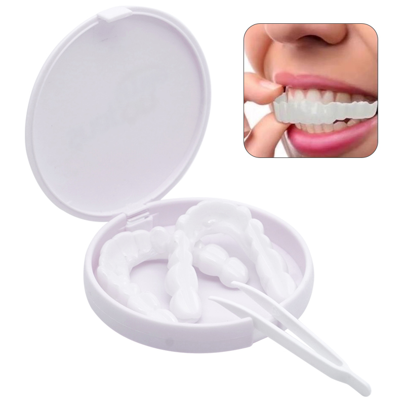 Kit de dentes falsos para dent - Teeth Whitening With Braces avaliação e preço